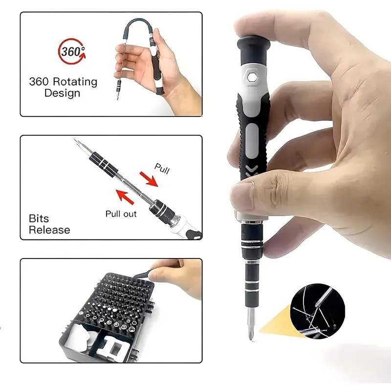 115-in-1 Precision Screwdriver - огляд і ціна Electronics Repair Gadgets